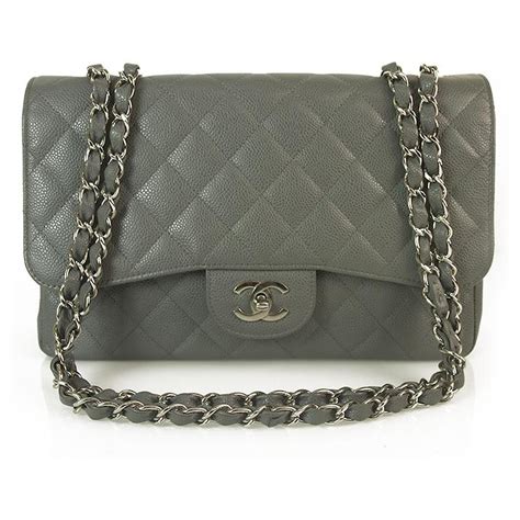 chanel grey handbag|chanel classic bag with flap.